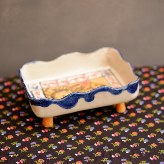 Handmade Hare Trinket Tray – Botanical Decor
