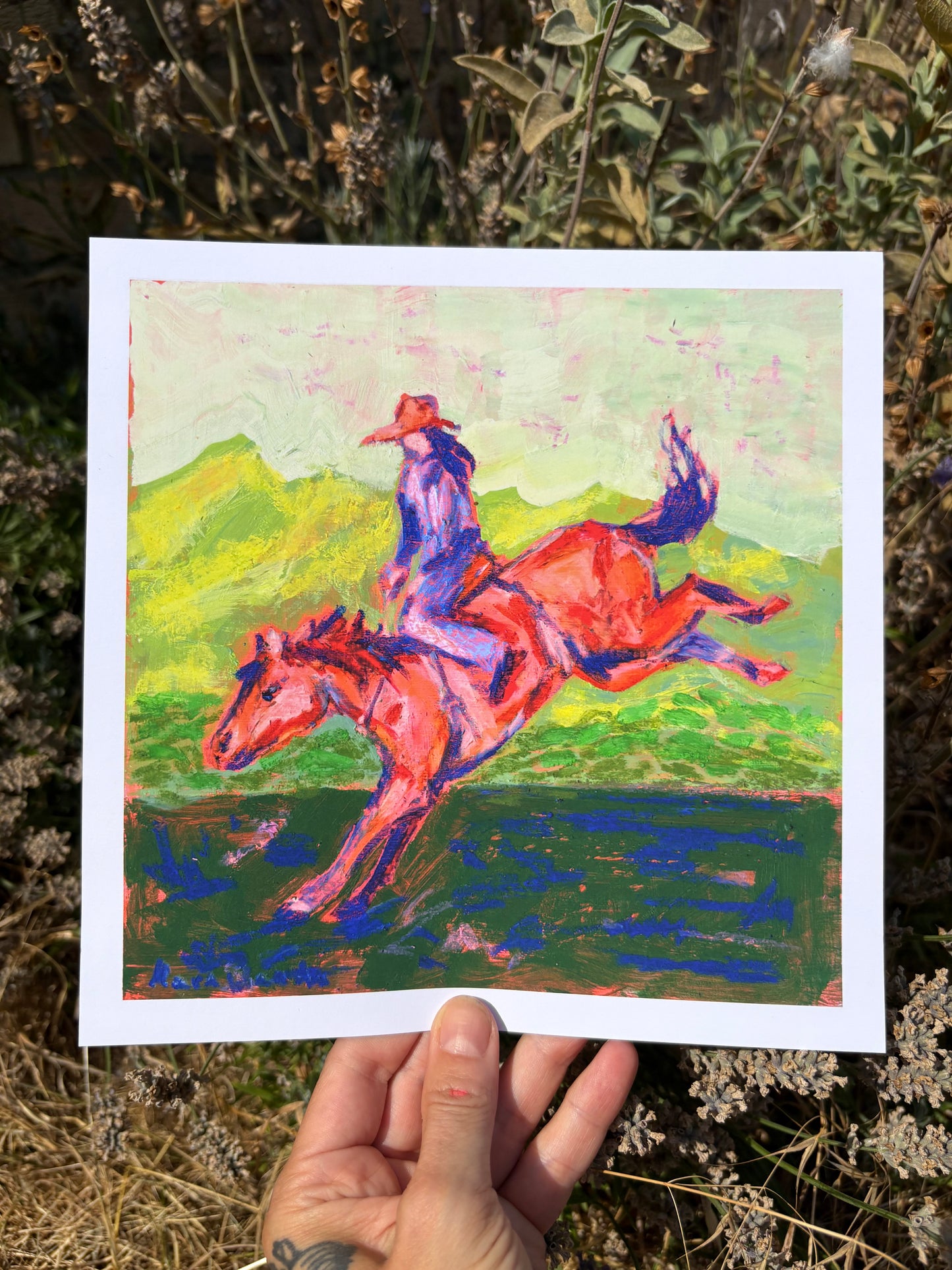 Queen of the Rodeo - Cowgirl and Horse Print