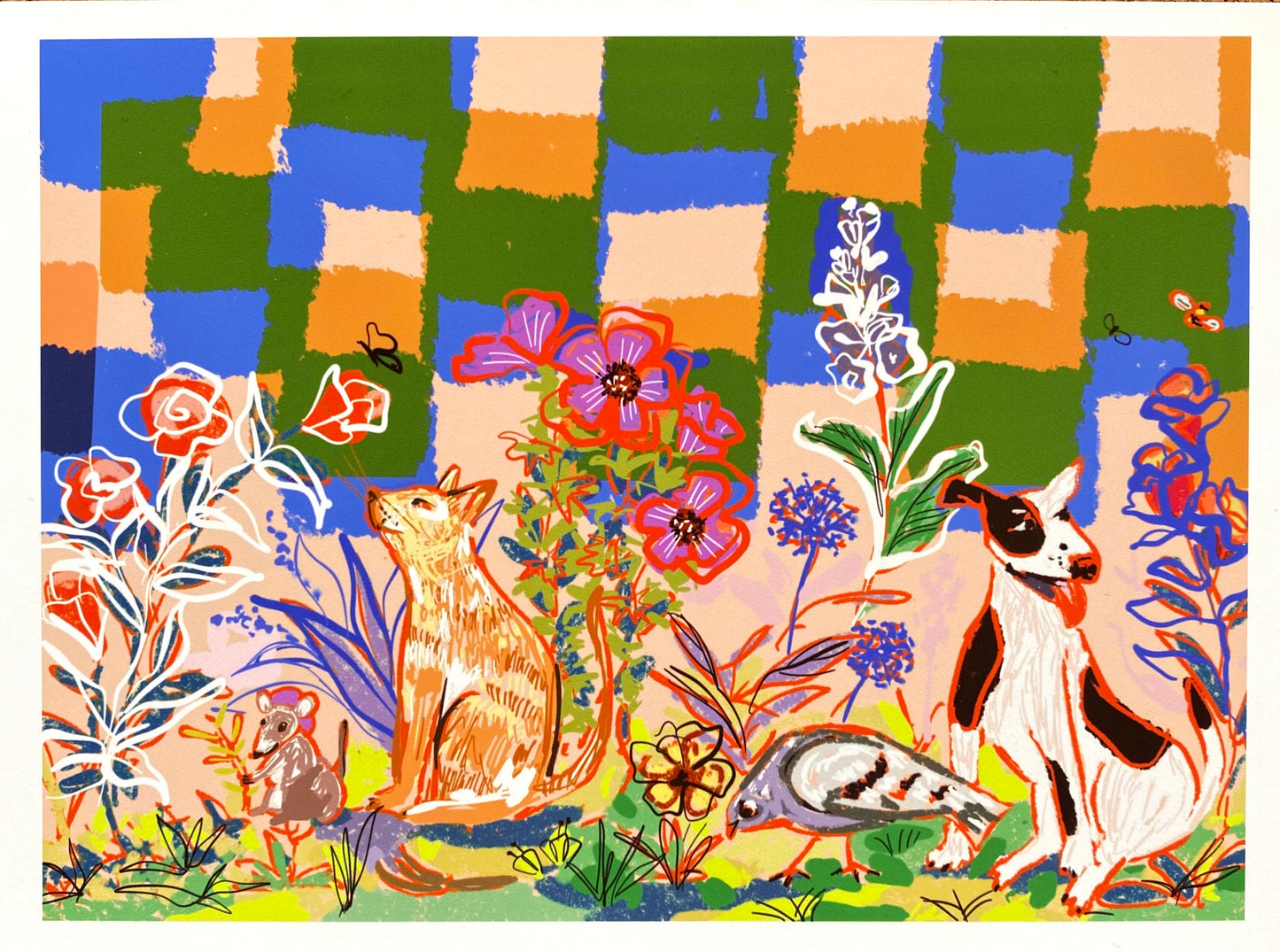 Spring garden friends and flowers