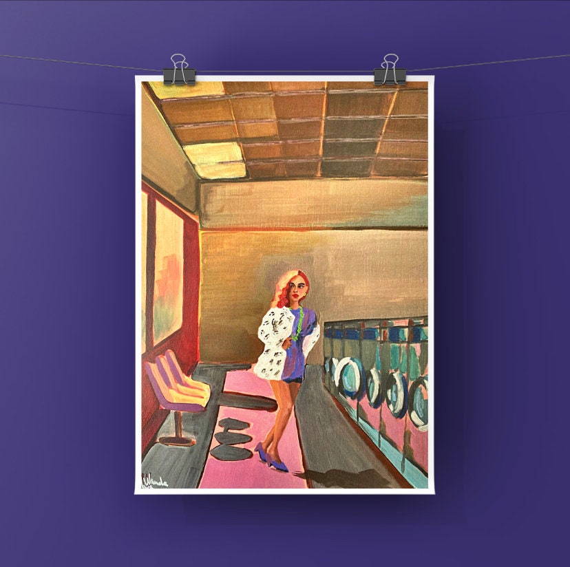 "The laundrette" art print