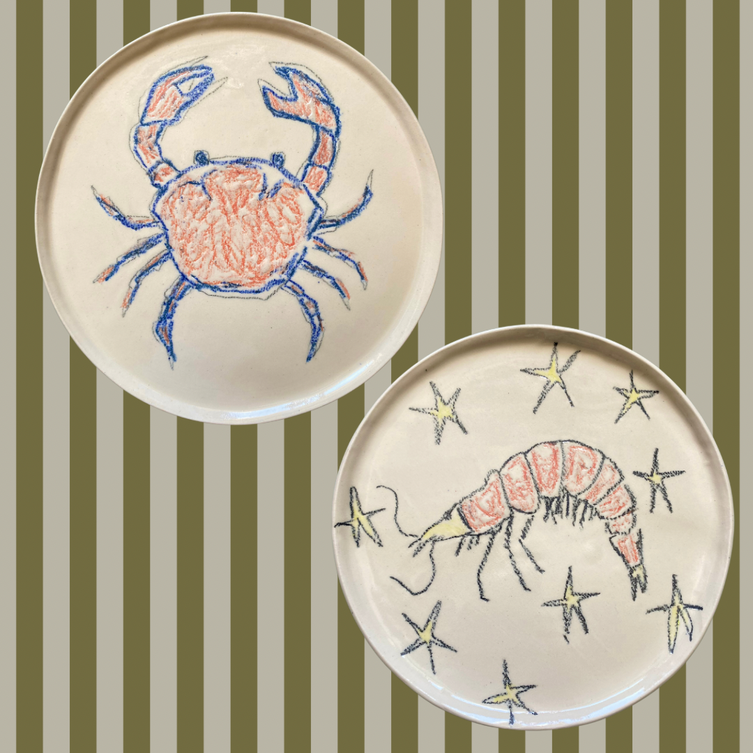 Shrimp with stars plate