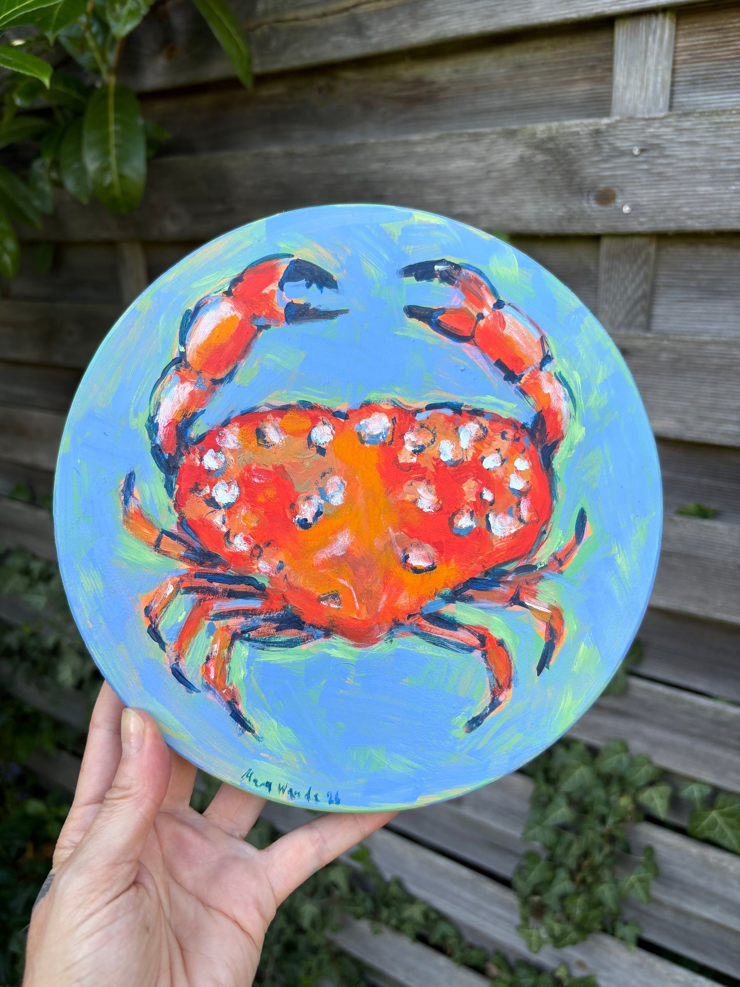 Red and blue crab