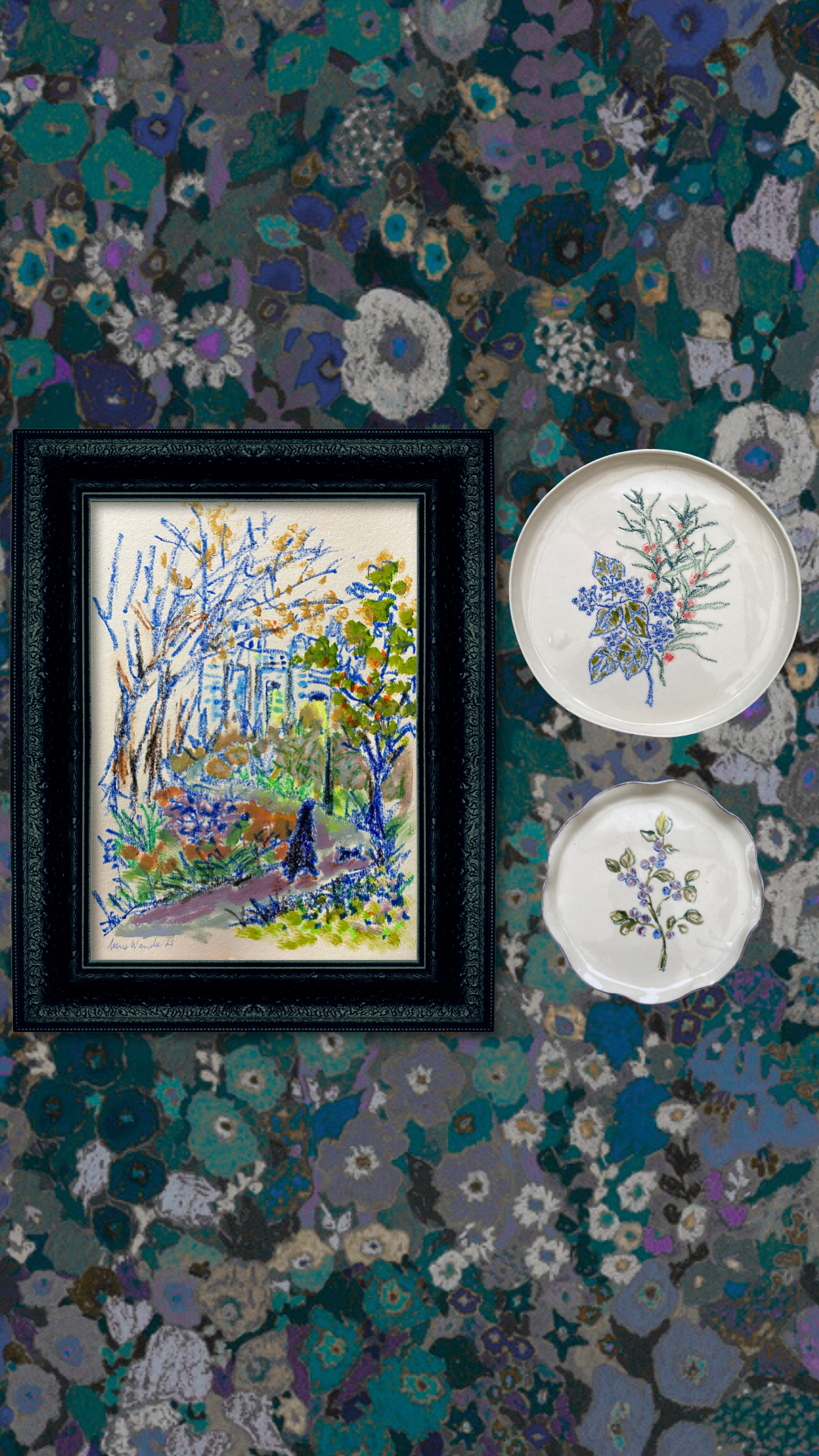 "Woodland walk with city view"