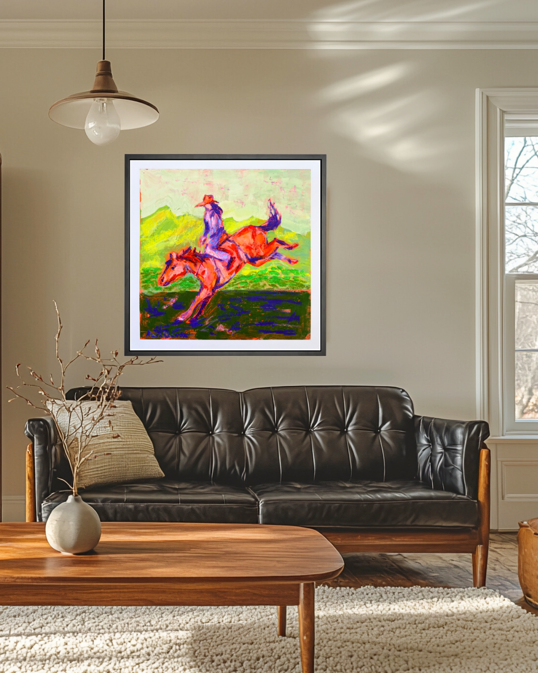 Queen of the Rodeo - Cowgirl and Horse Print