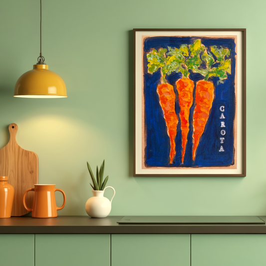 Carrots Botanical Art Print