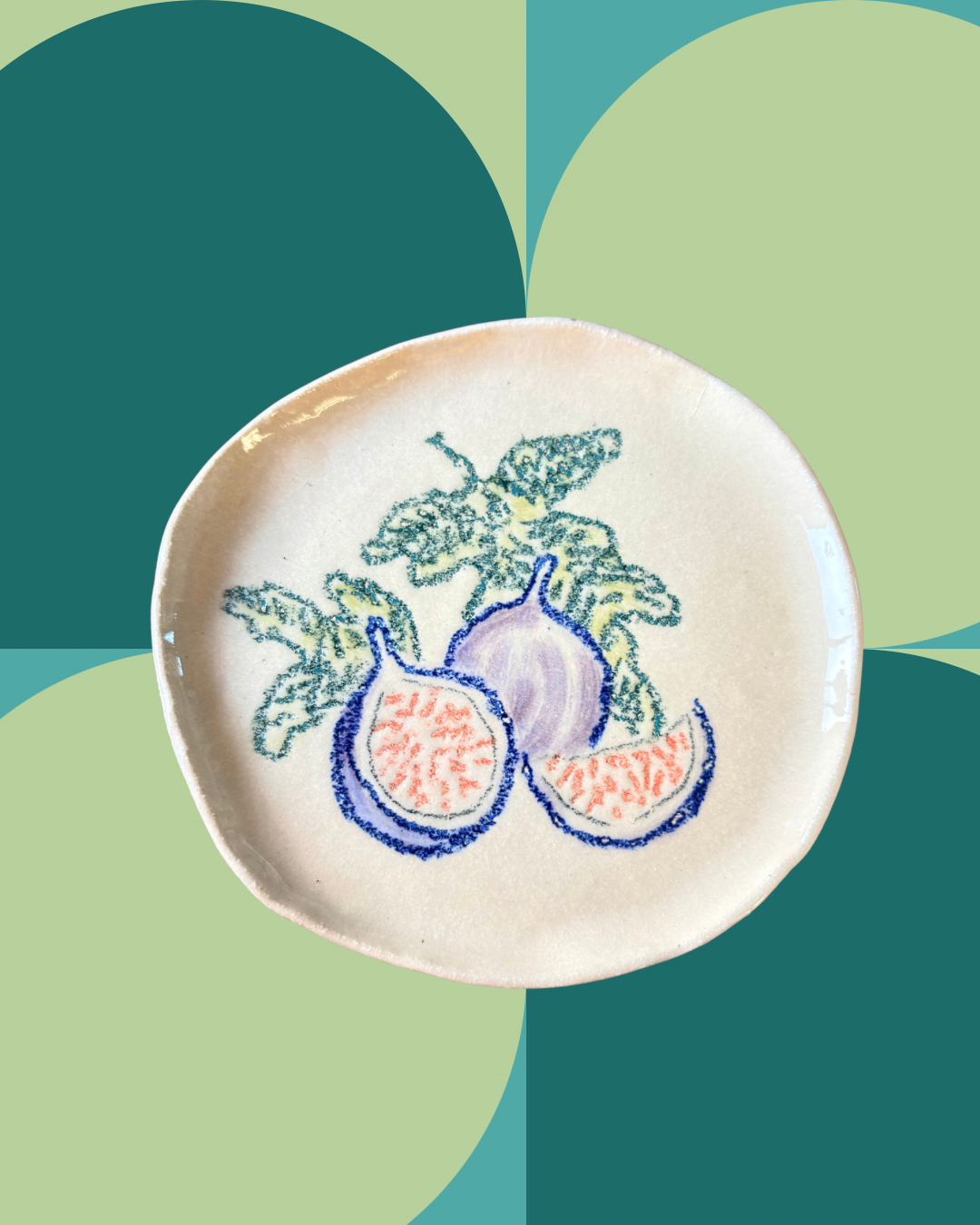 Plate with figs