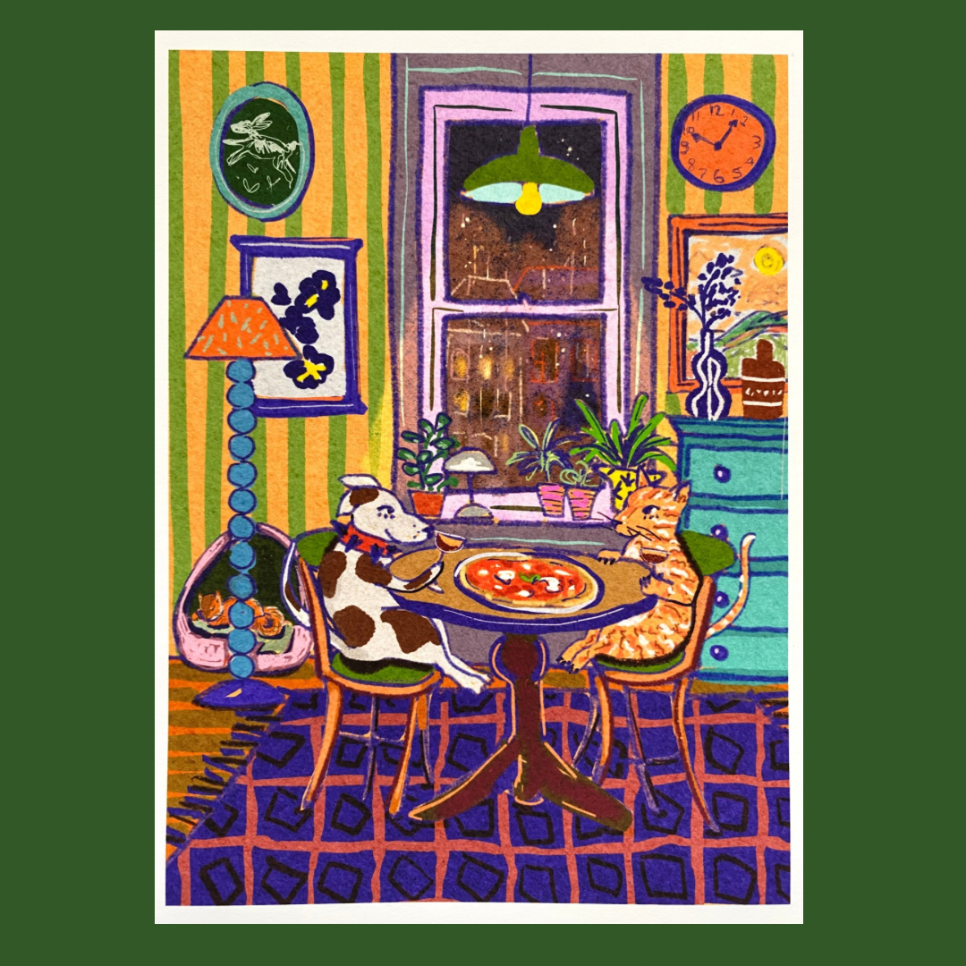 Pizza Date Night art print