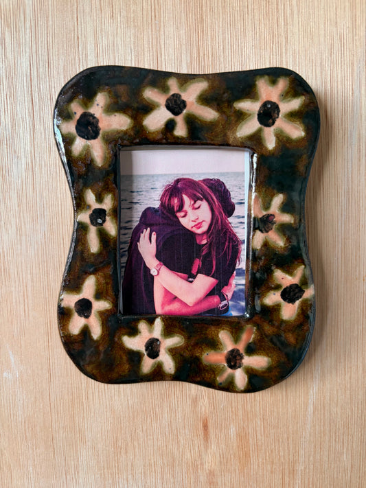 Ceramic Picture Frames: Unique Handmade Leopard, Flower, & Swan Designs