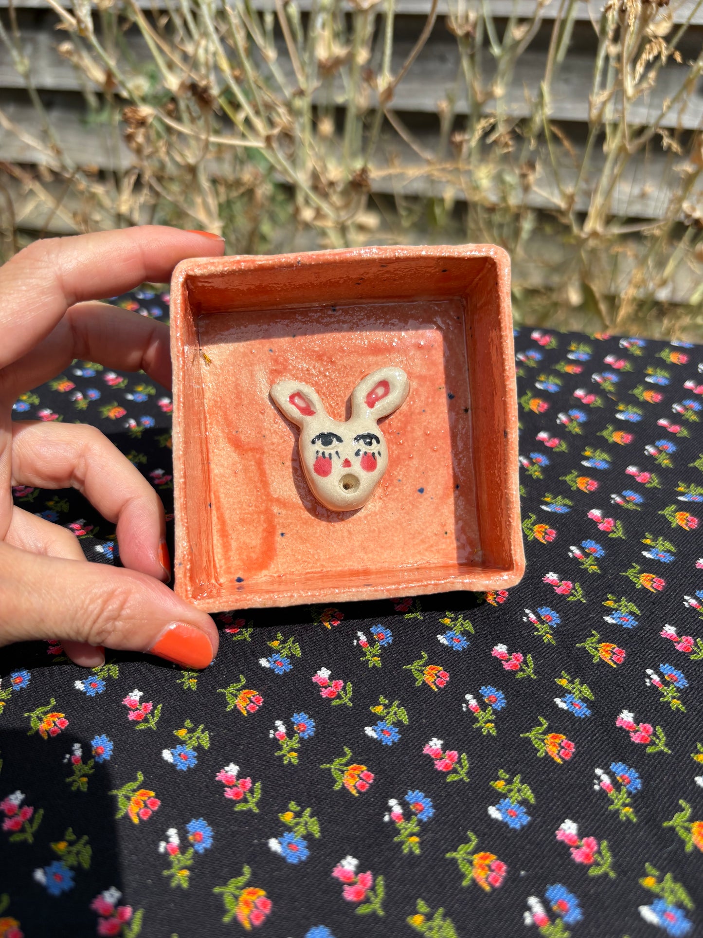 Whimsy animals ceramic incense holders