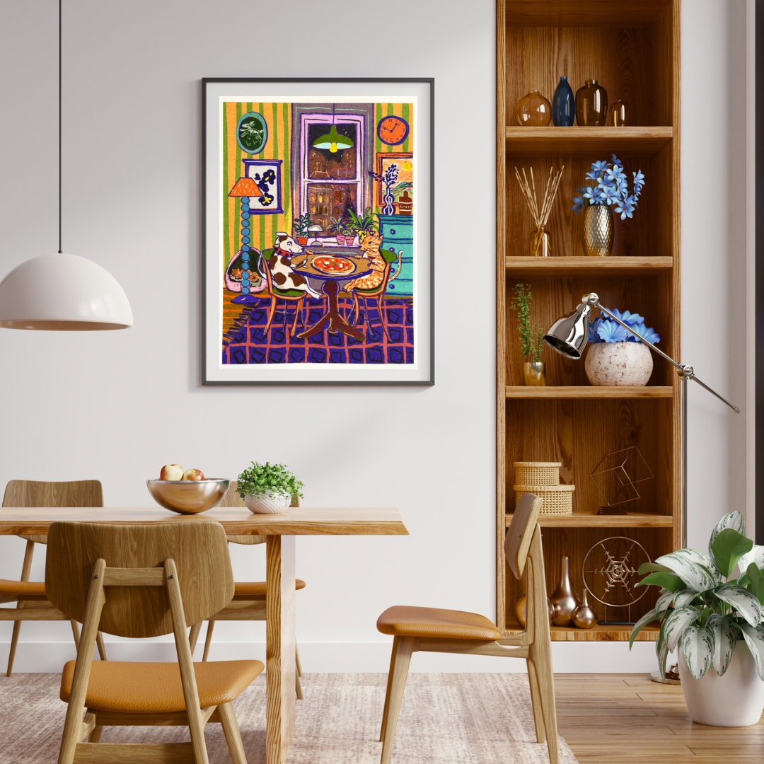 Pizza Date Night art print