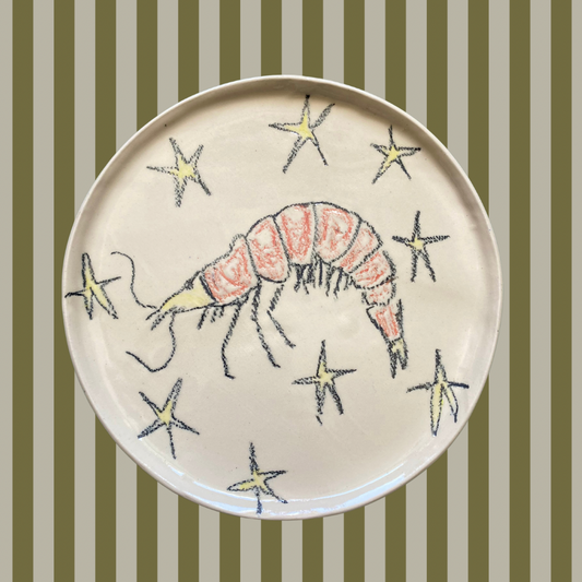 Shrimp with stars plate