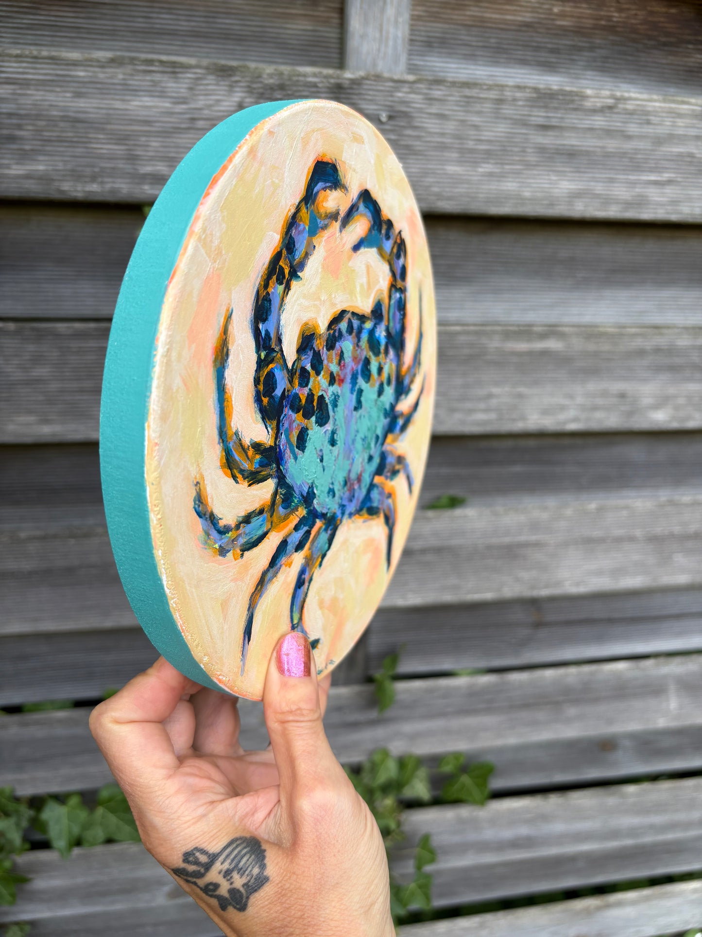 Red and blue crab