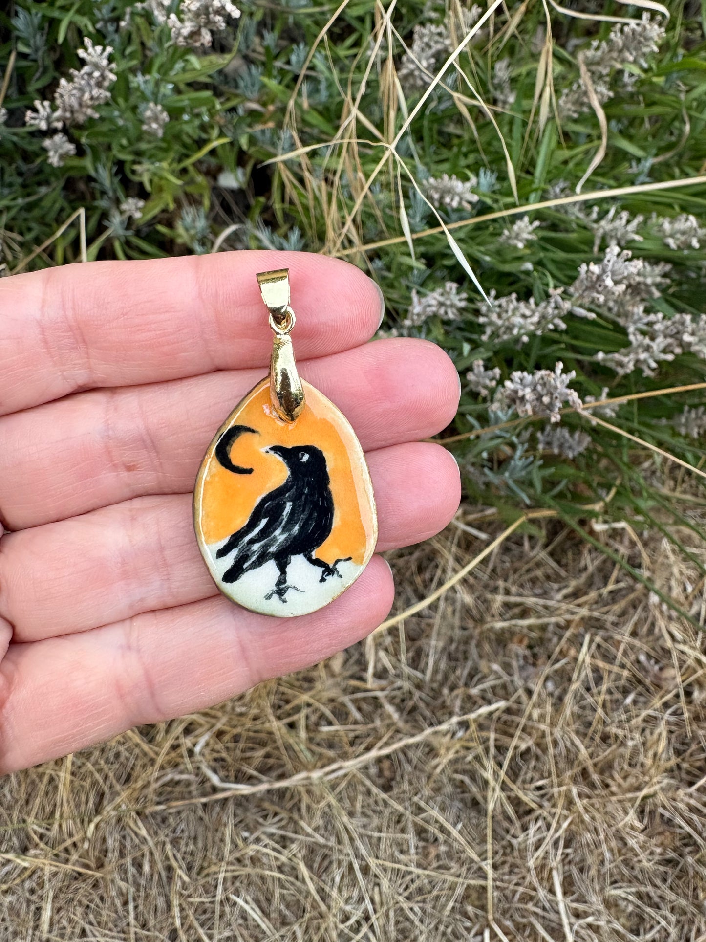 Unique Ceramic Whimsy Charms - Crow, Moon, Astronaut, Bunny, Flower and Heart