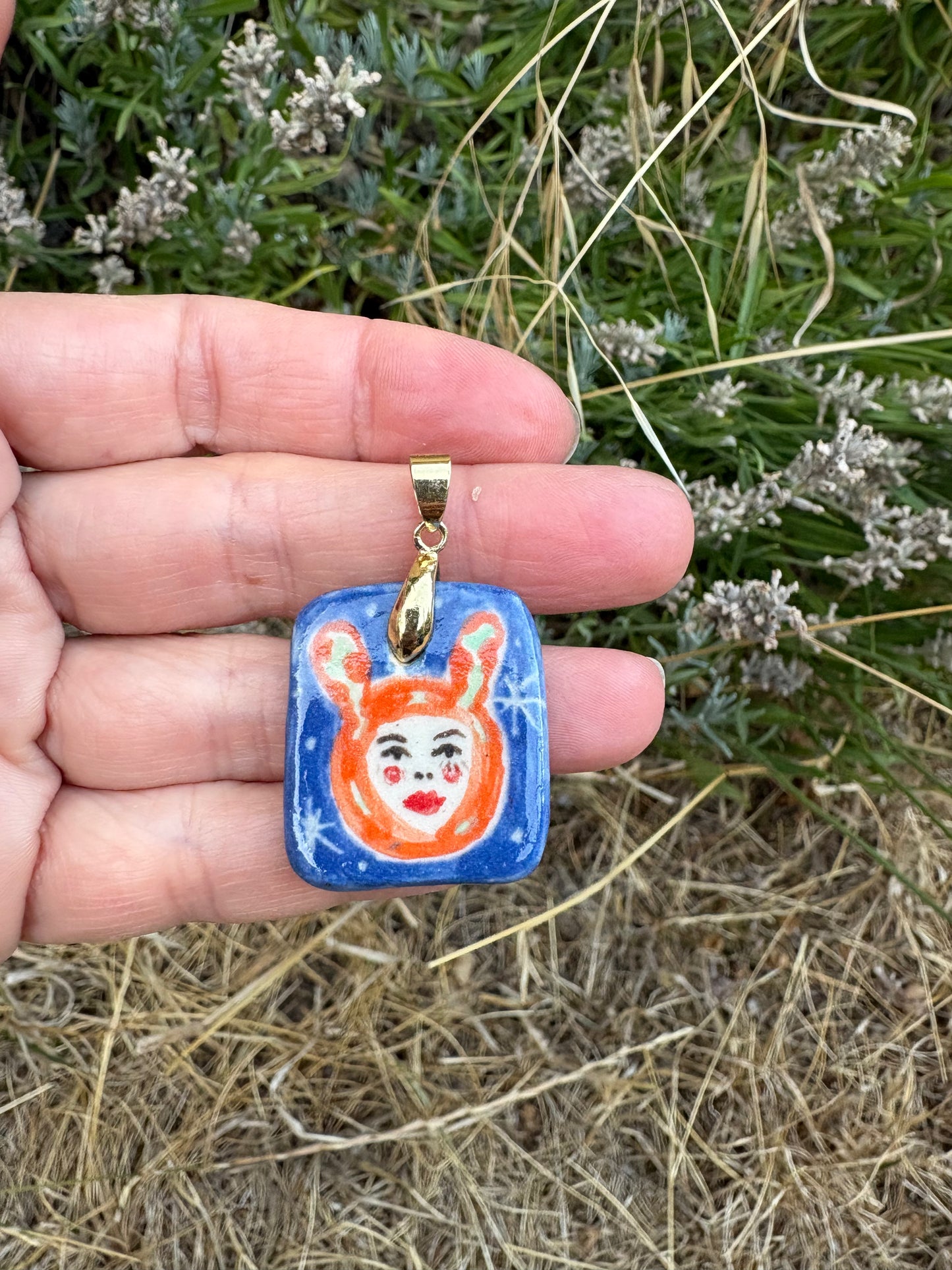 Unique Ceramic Whimsy Charms - Crow, Moon, Astronaut, Bunny, Flower and Heart