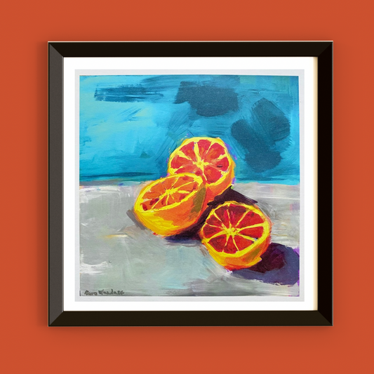 Blood oranges art print