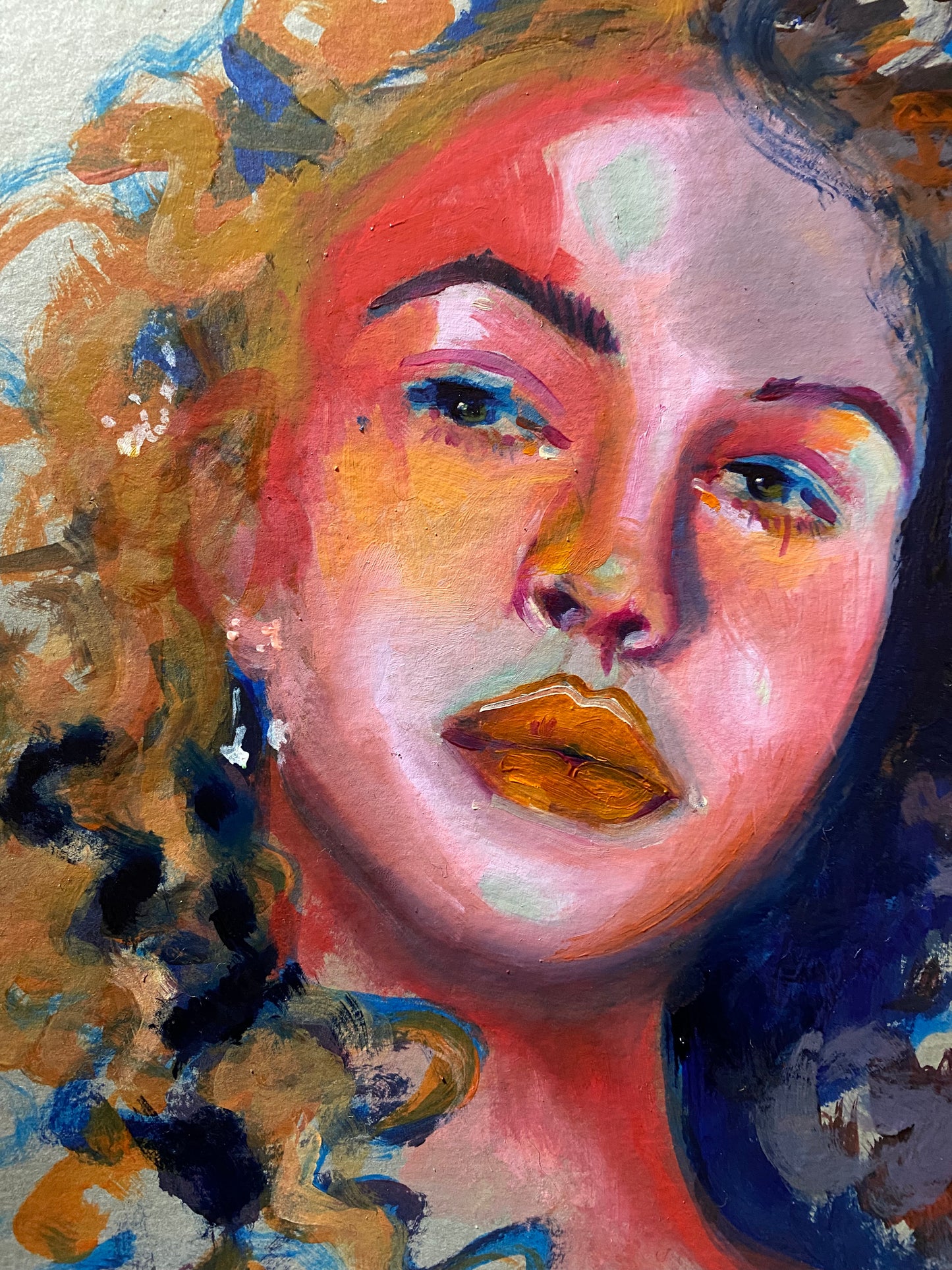 oil portrait study