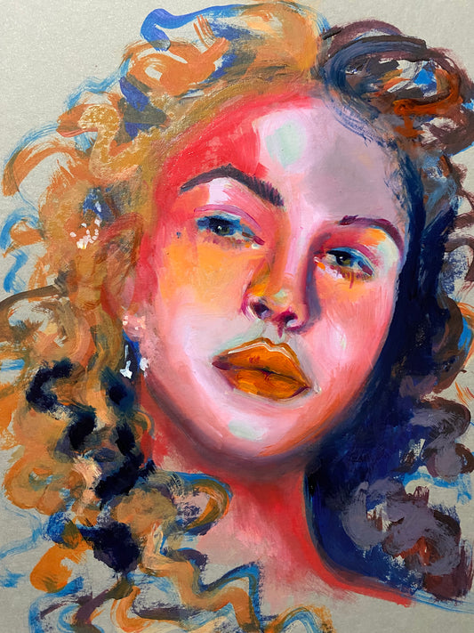 oil portrait study