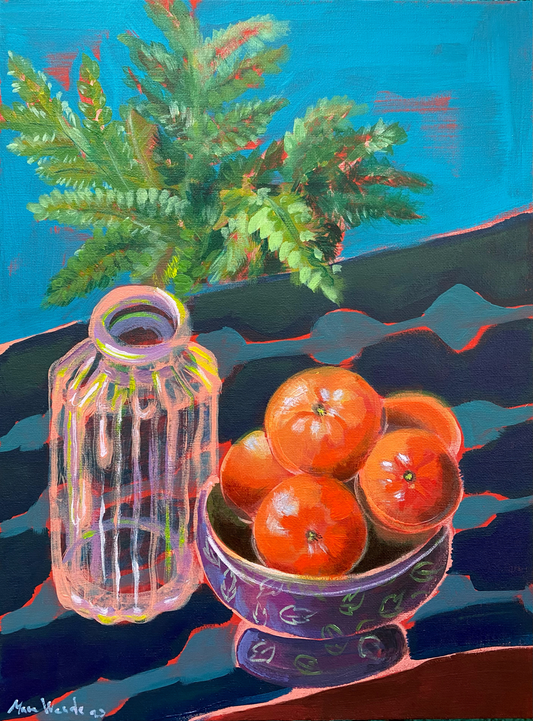 "On the table” acrylic on canvas board