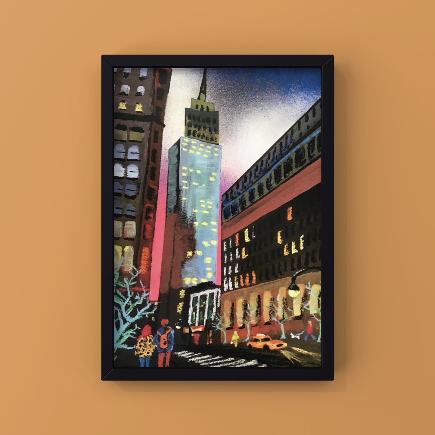 New York city A5 wall art "Another dusk comes"